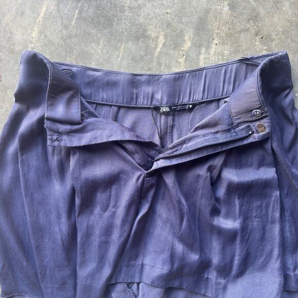 Zara Pleated Skort Women's Medium Purple Athletic Tennis Skirt Short - Picture 7 of 8